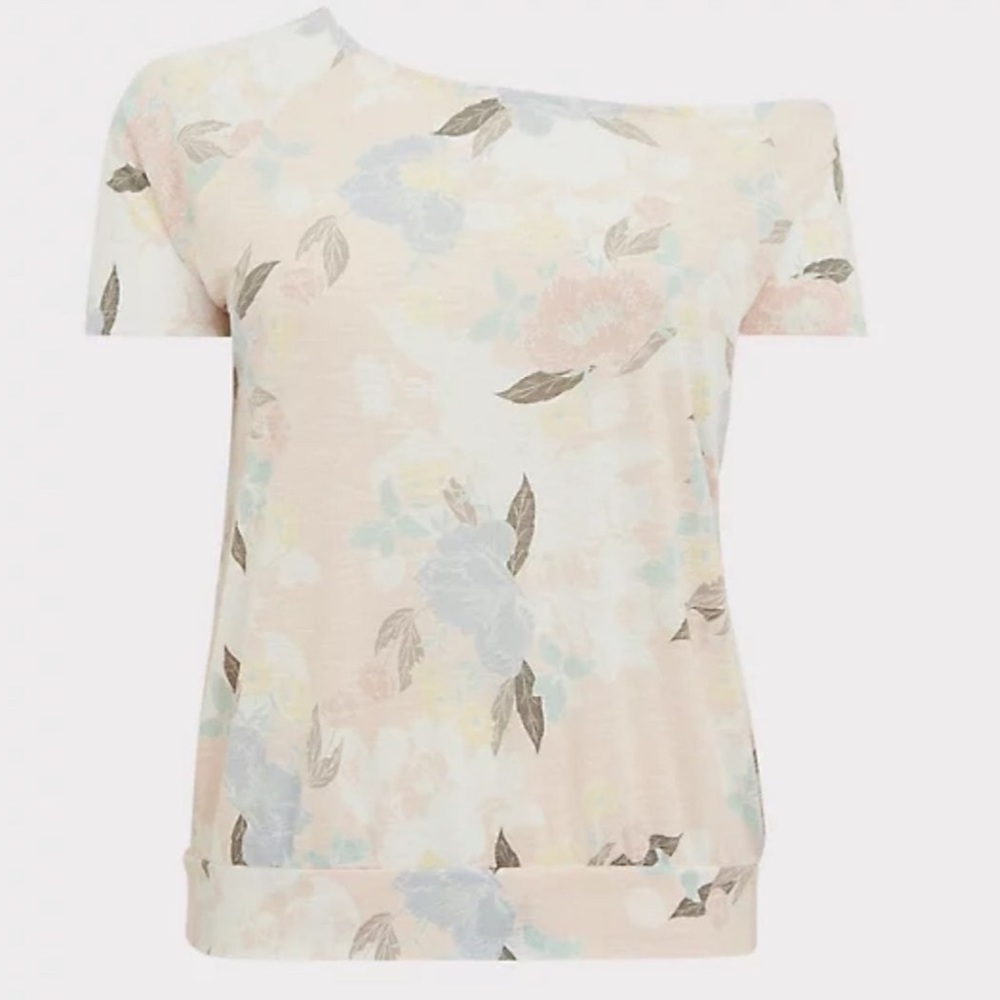 Torrid Floral Off Shoulder Tee - Picture 2 of 3